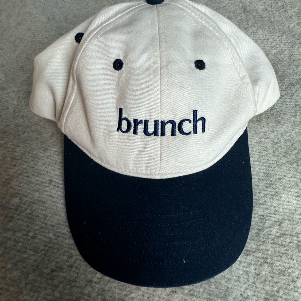 Brunch White and Black Cap